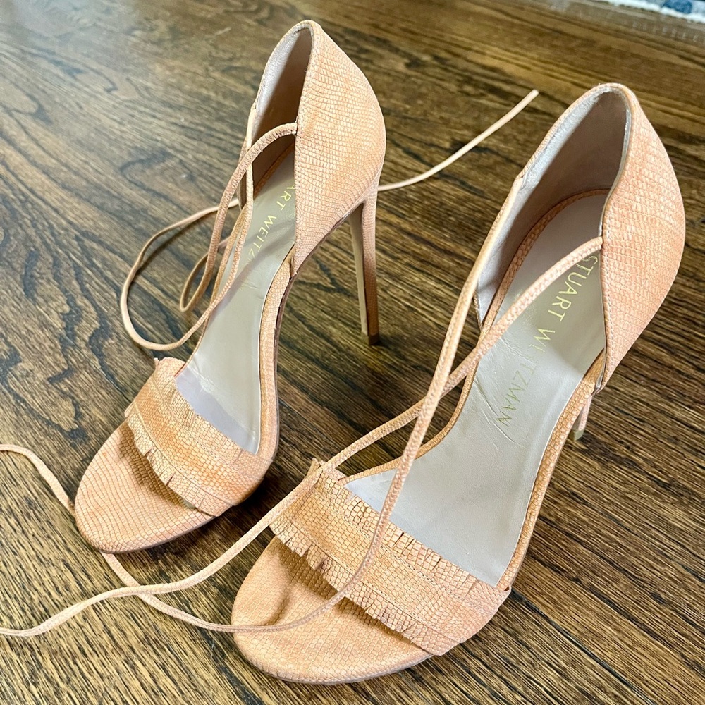Peach/Orange Stuart Weitzman Heels Size 7